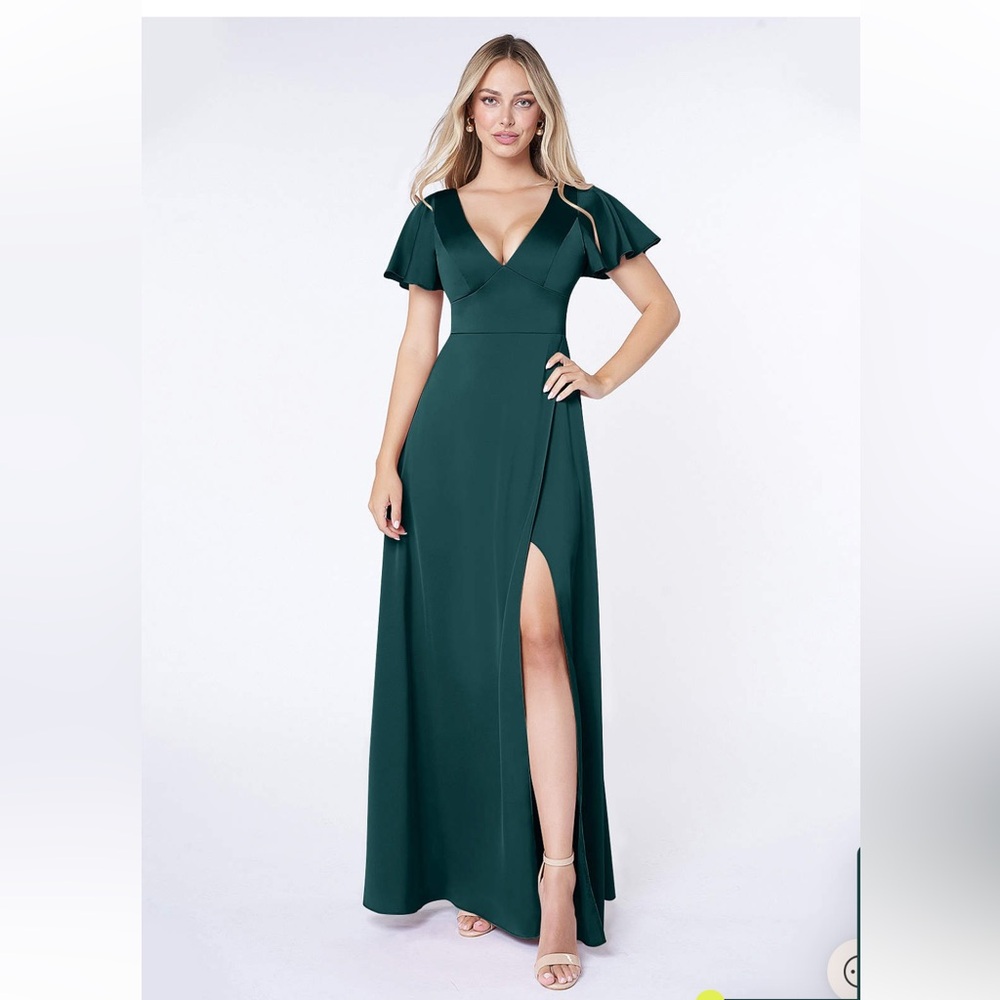 Azazie Lani dress - Pine